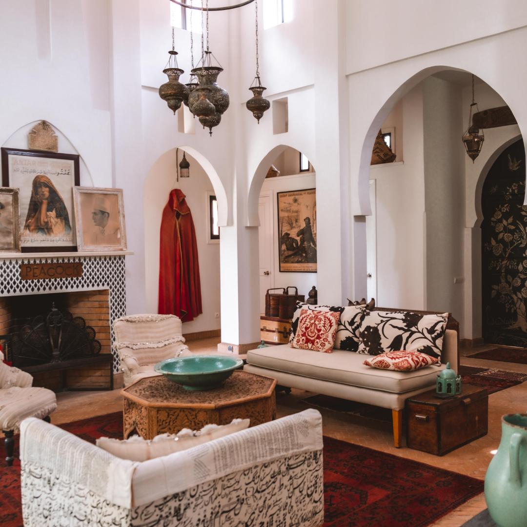 luxury yoga retreat morocco - hotel lobby