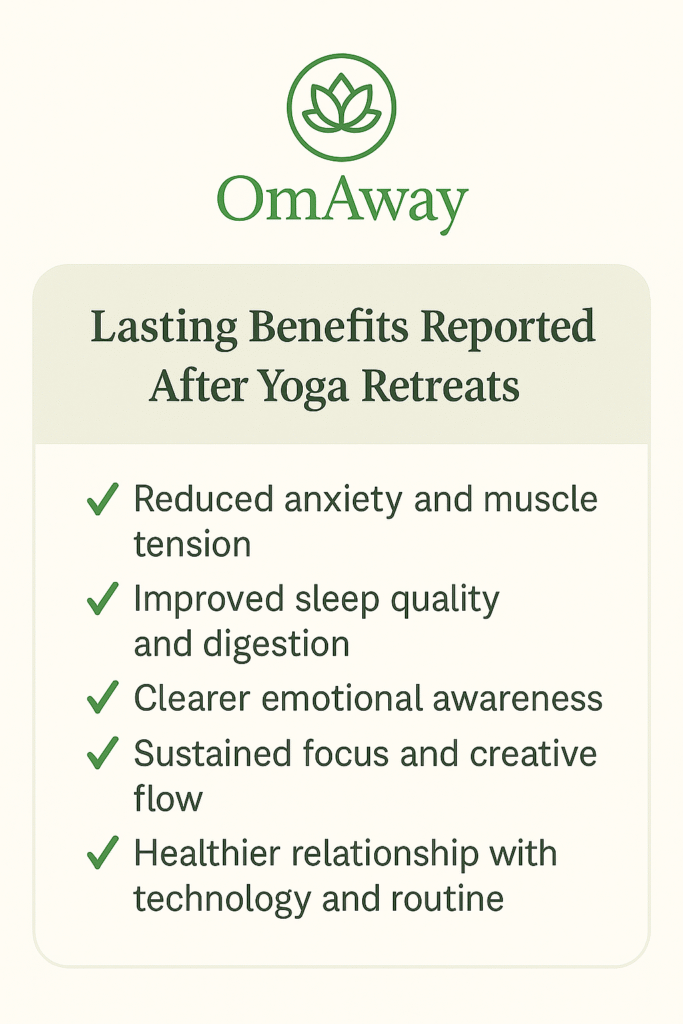 long term benefits of a yoga retreat