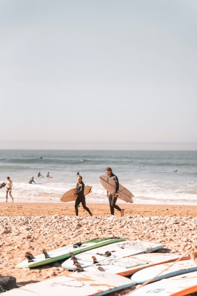 people surfing in Morocco