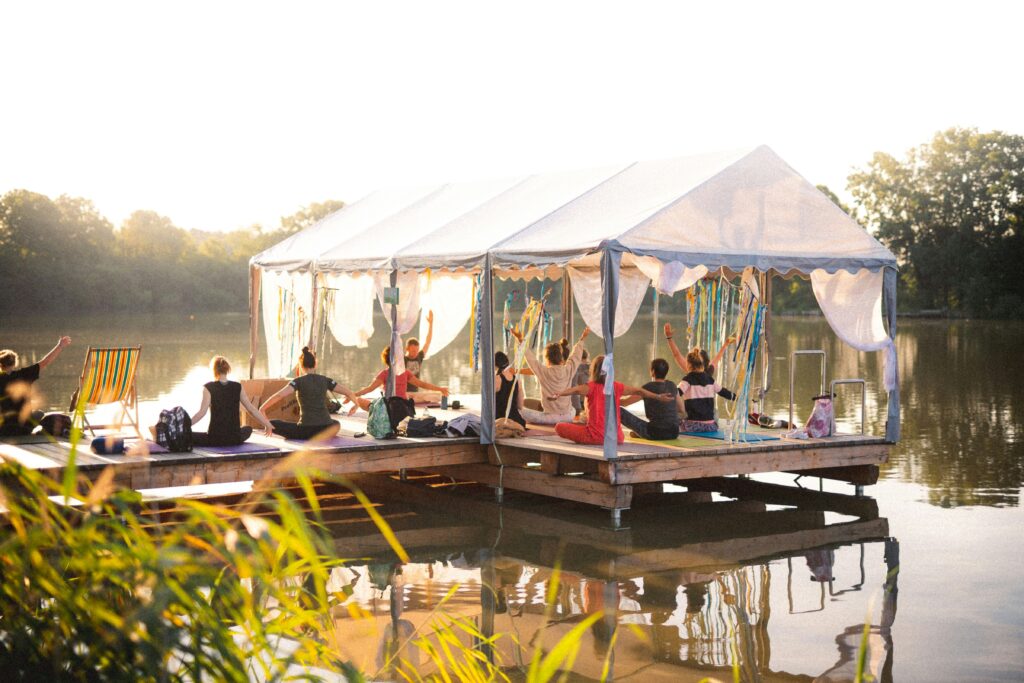 yoga retreat by the lake