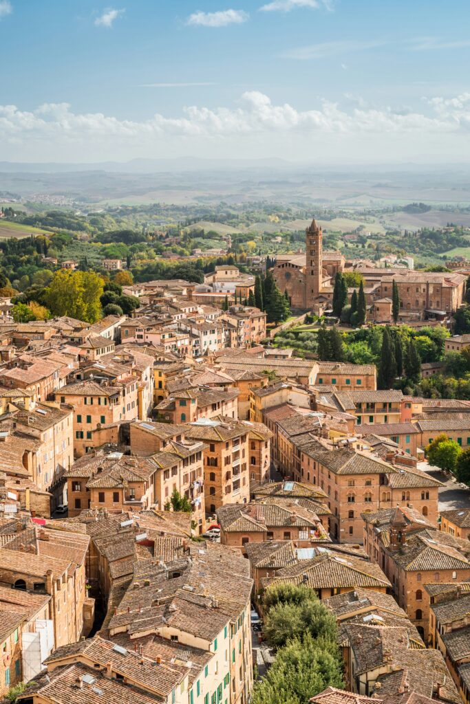 view of town in tuscany