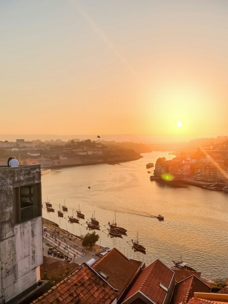 sunset in the douro valley