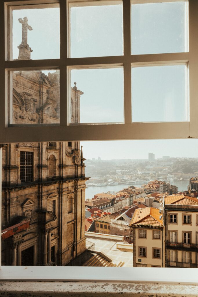 views of Lisbon from a window