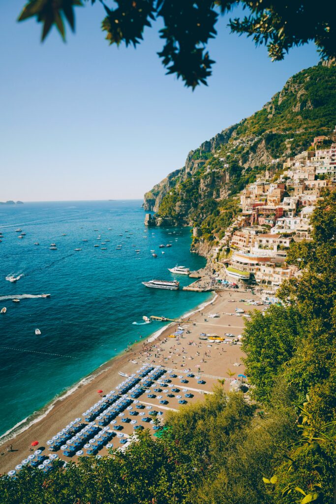 beach in the amalfi coast