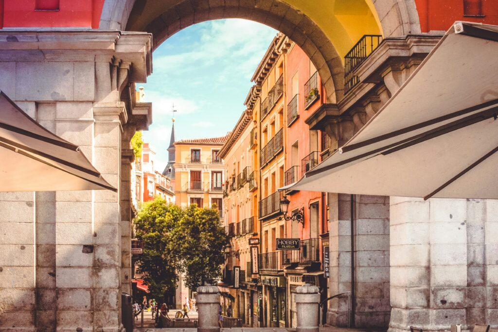 views of madrid city center