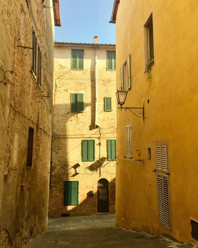 view of a town small street