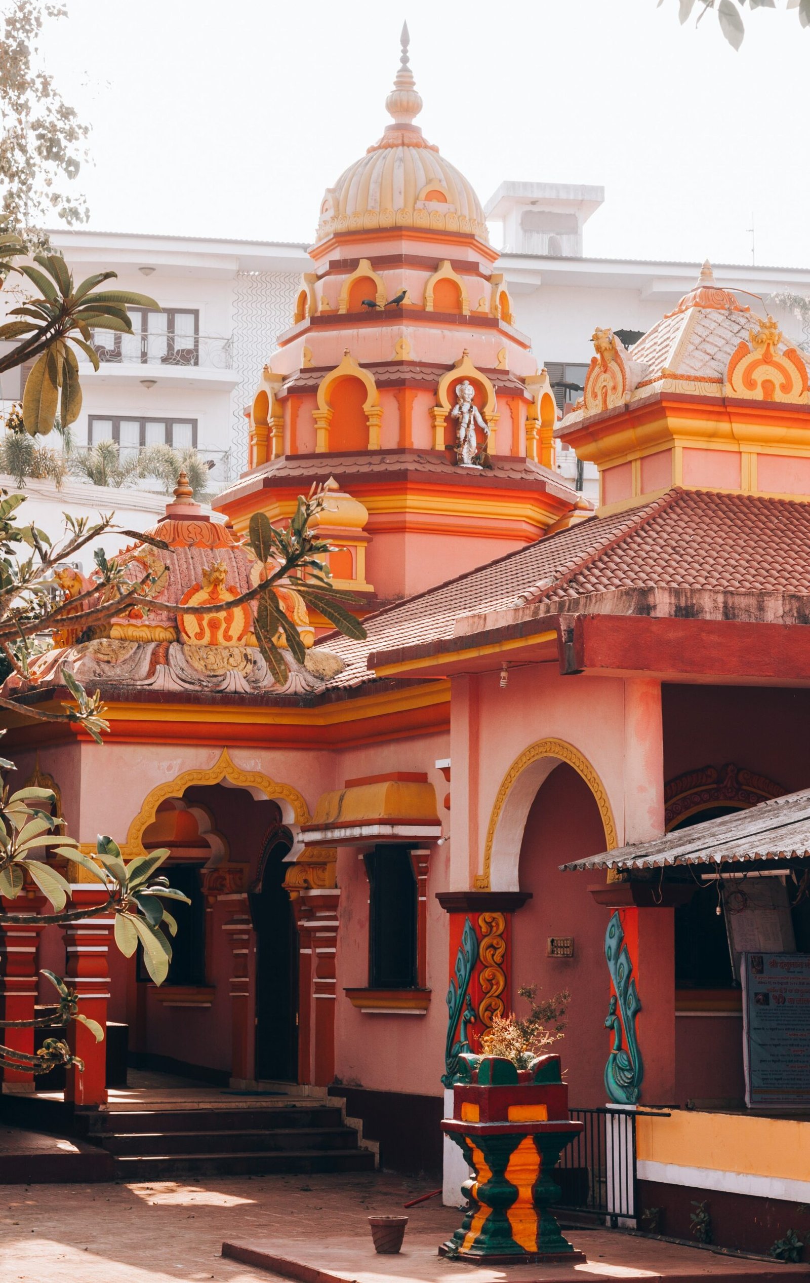 -like building in India, evoking the spiritual setting and cultural depth of a yoga retreat journey.