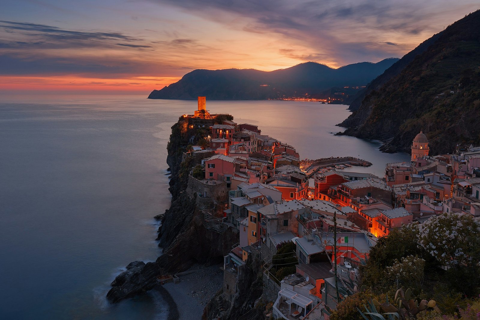 panorama from le cinque terre, italy