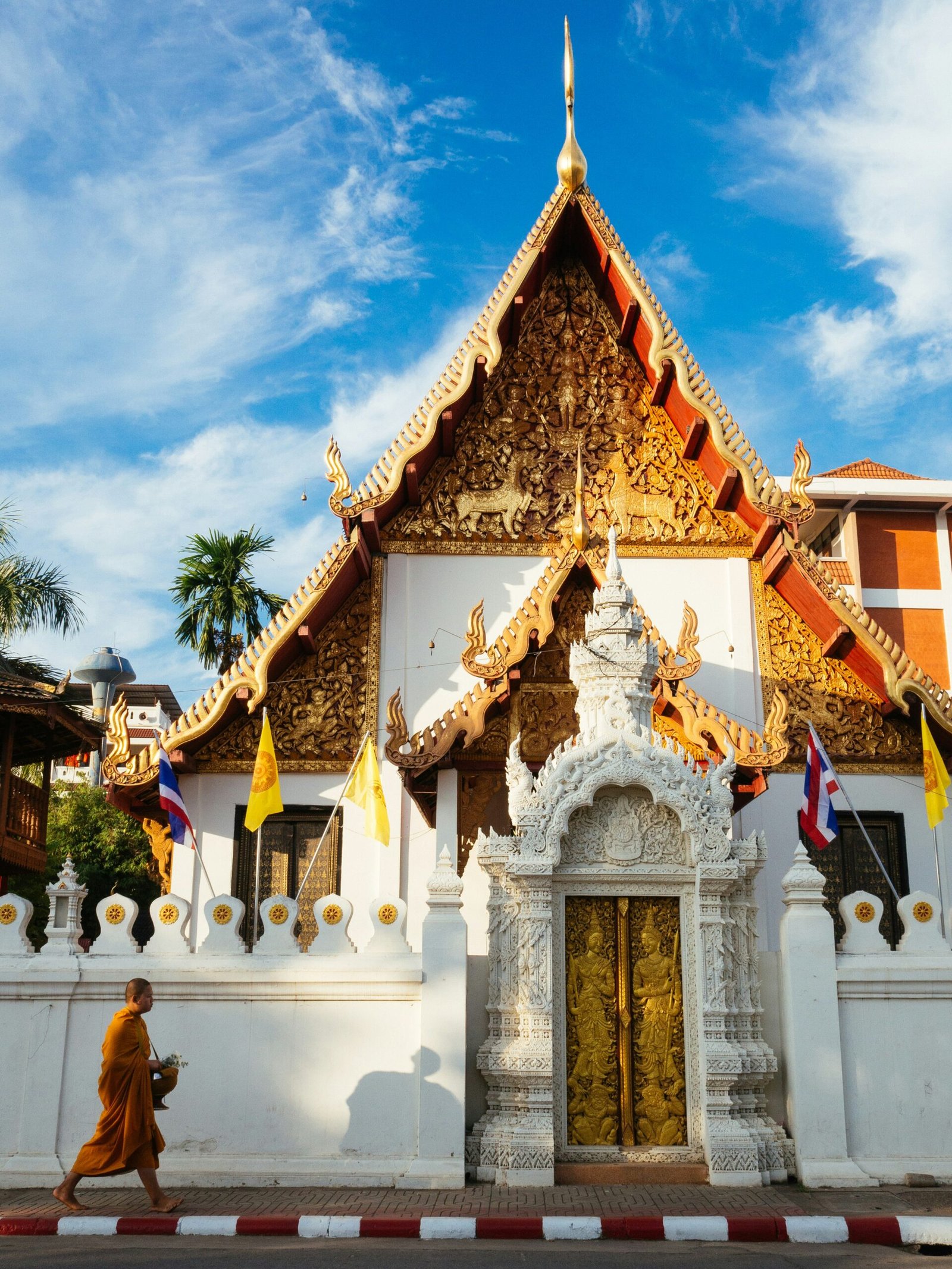 Peaceful temple setting in Chiang Mai for a reflective wellness journey