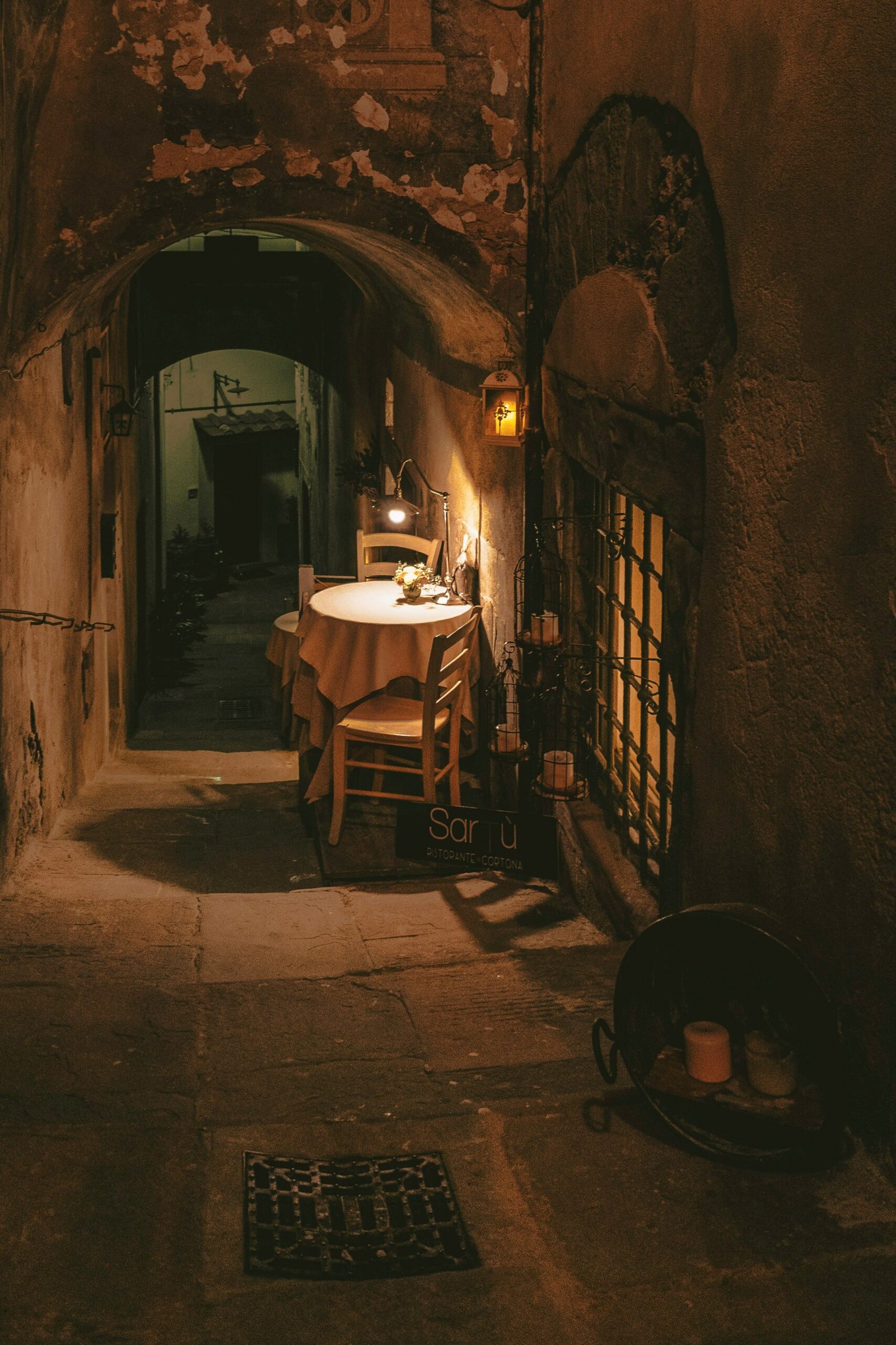 alley in italian town