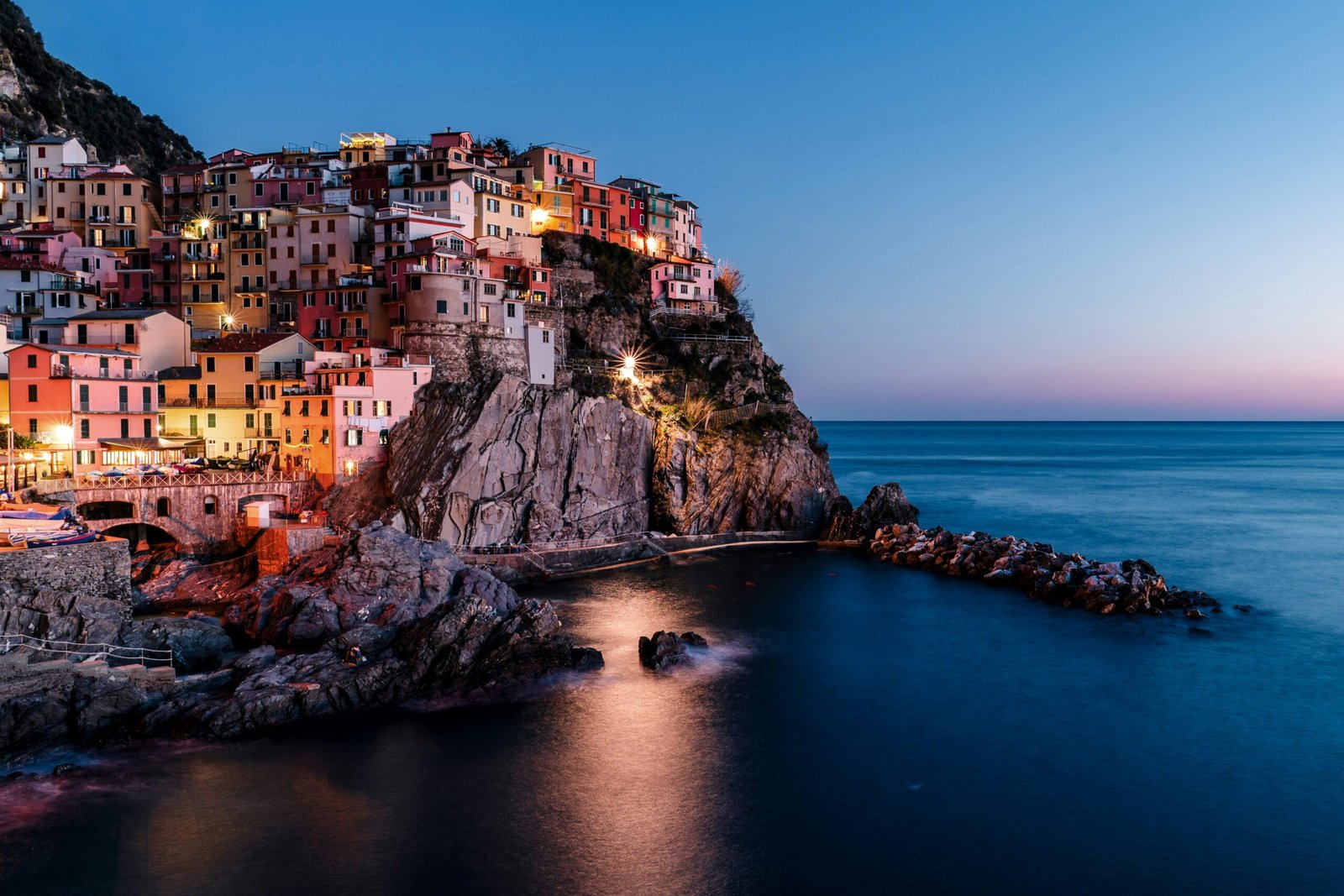 view of the cinque terre, italy