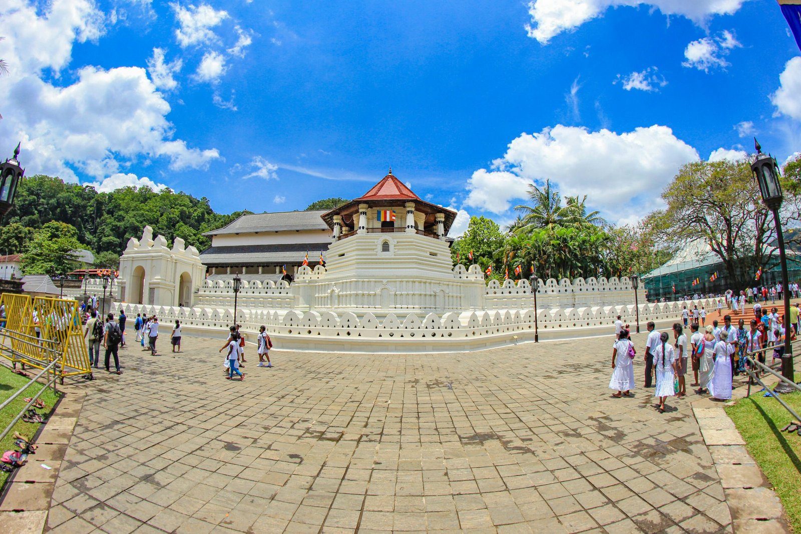 Temple of the Tooth in Kandy bringing a cultural and spiritual dimension to a healing retreat journey in Sri Lanka.