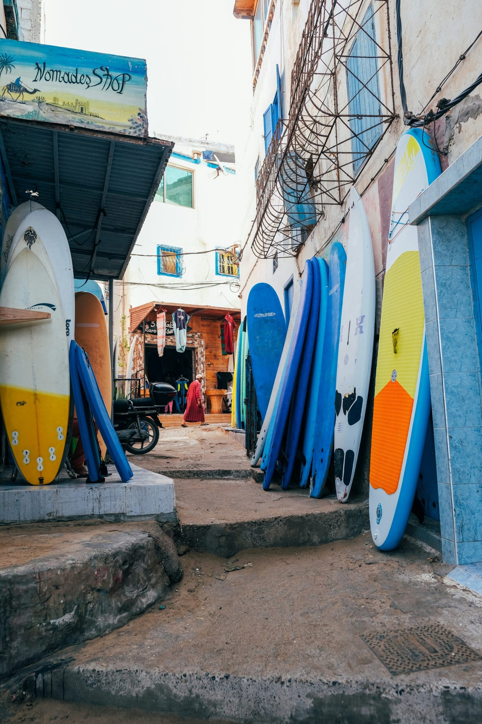 surf boards in morocco town