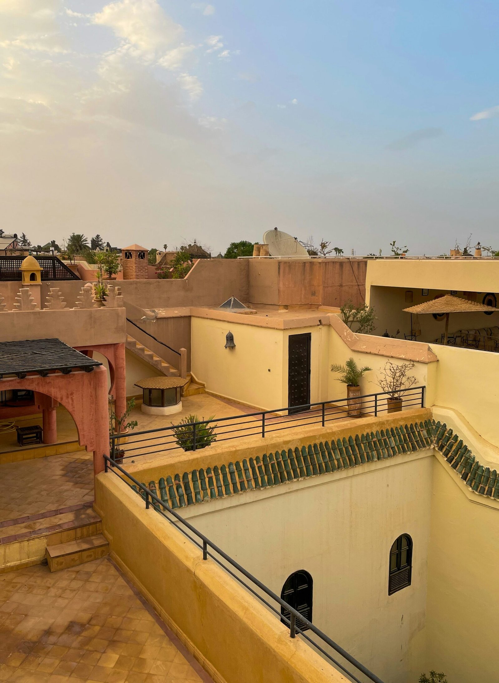 marrakech rooftops in morocco during a quiet january retreat