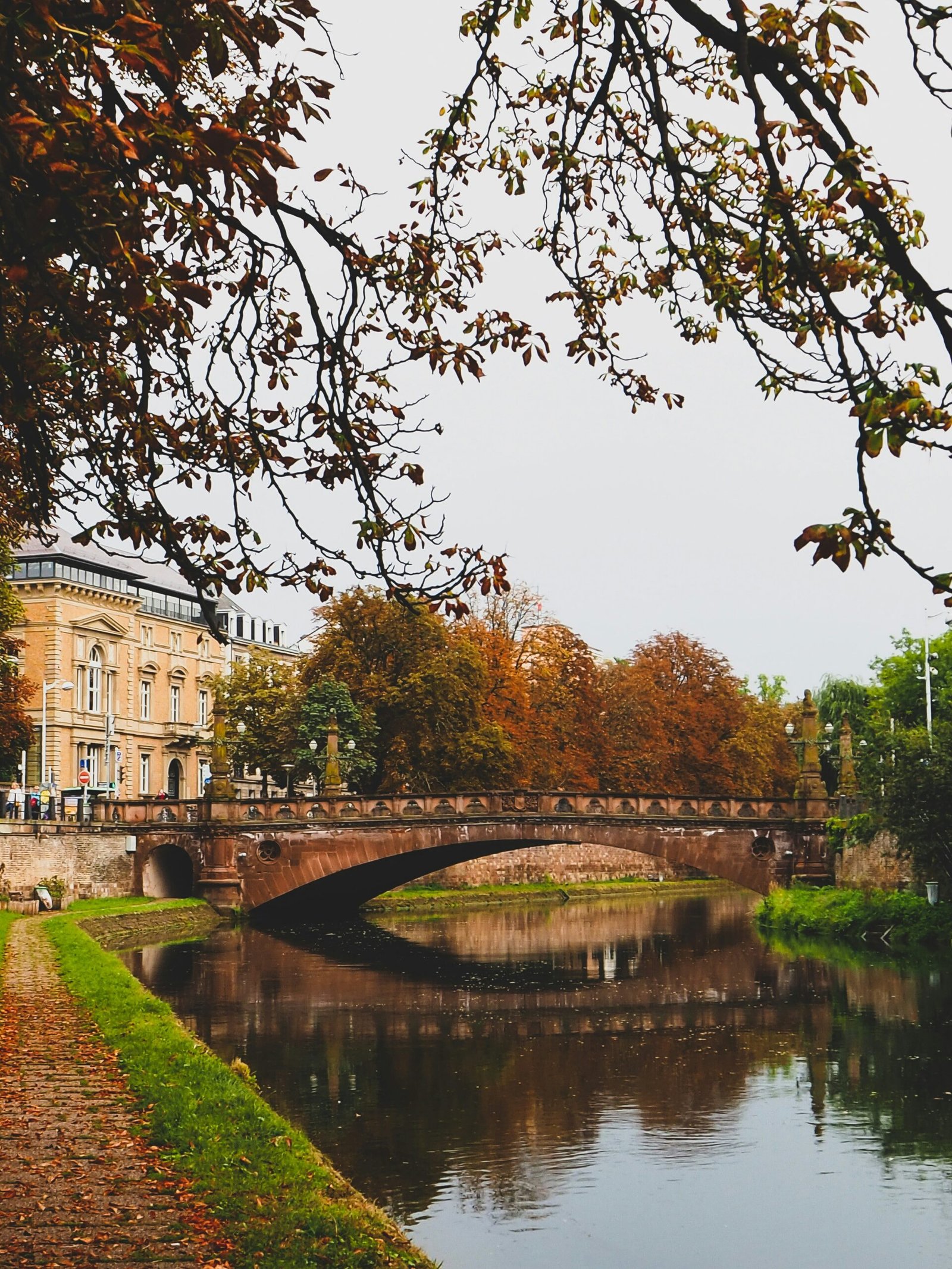 Bridge and riverside buildings in Strasbourg, bringing a calm and scenic city atmosphere to a France yoga retreat.