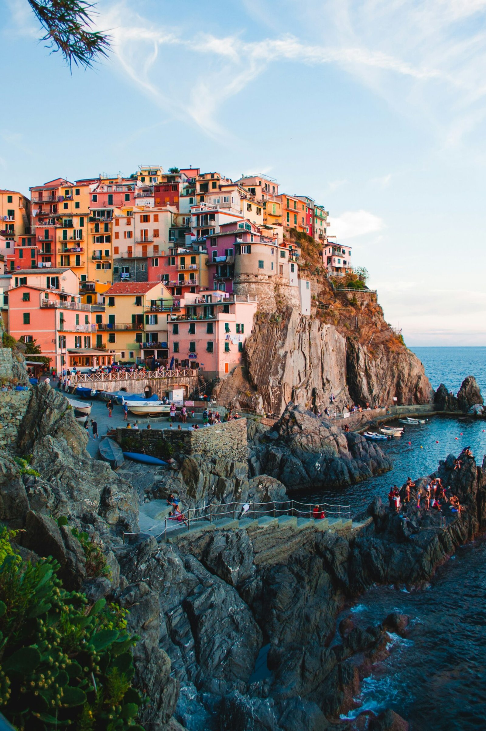 a view of the cinque terre coast in liguria, italy, perfect for a wellness retreat