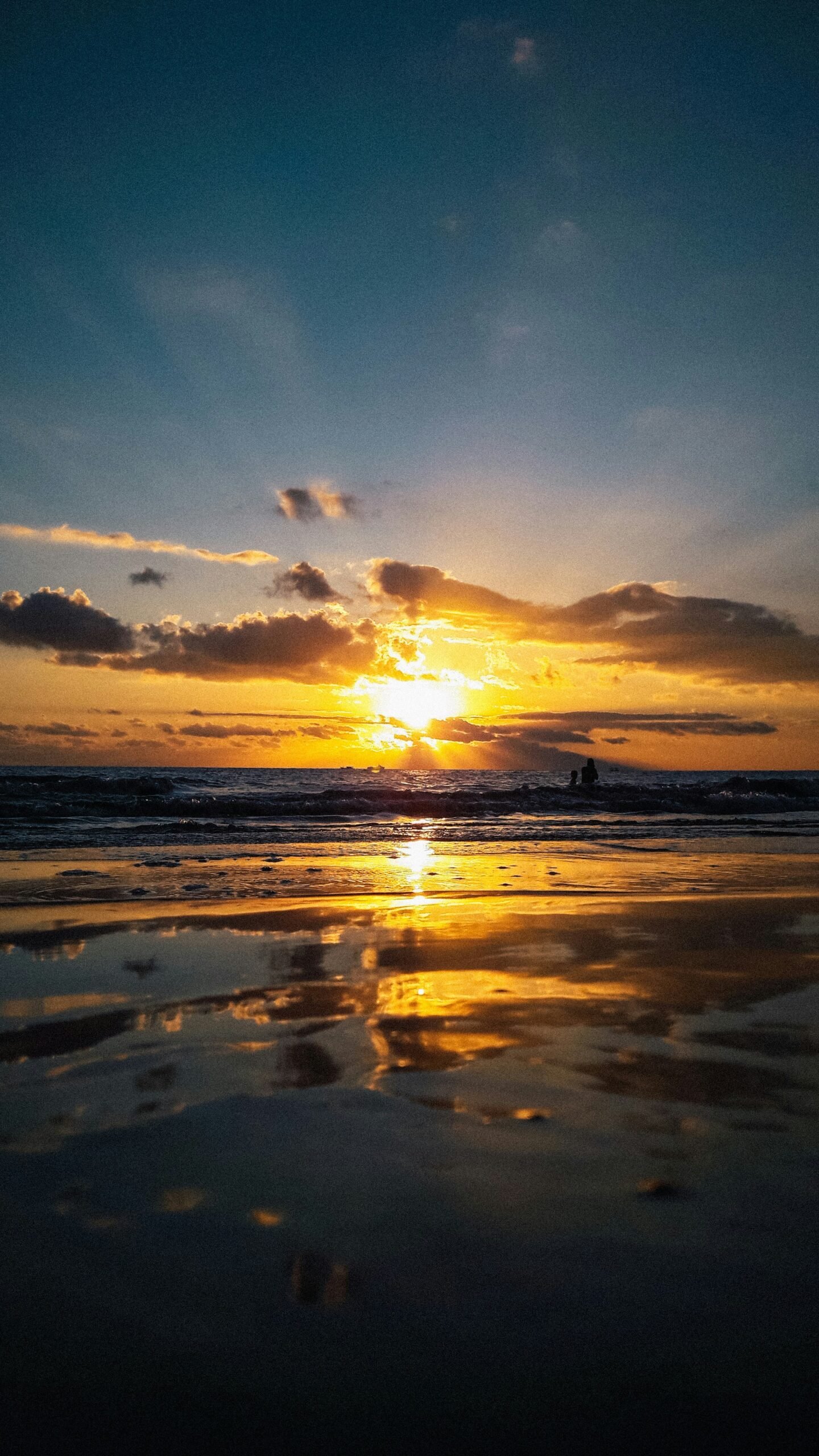 lovina coastline at sunset with calm water and a peaceful autumn atmosphere