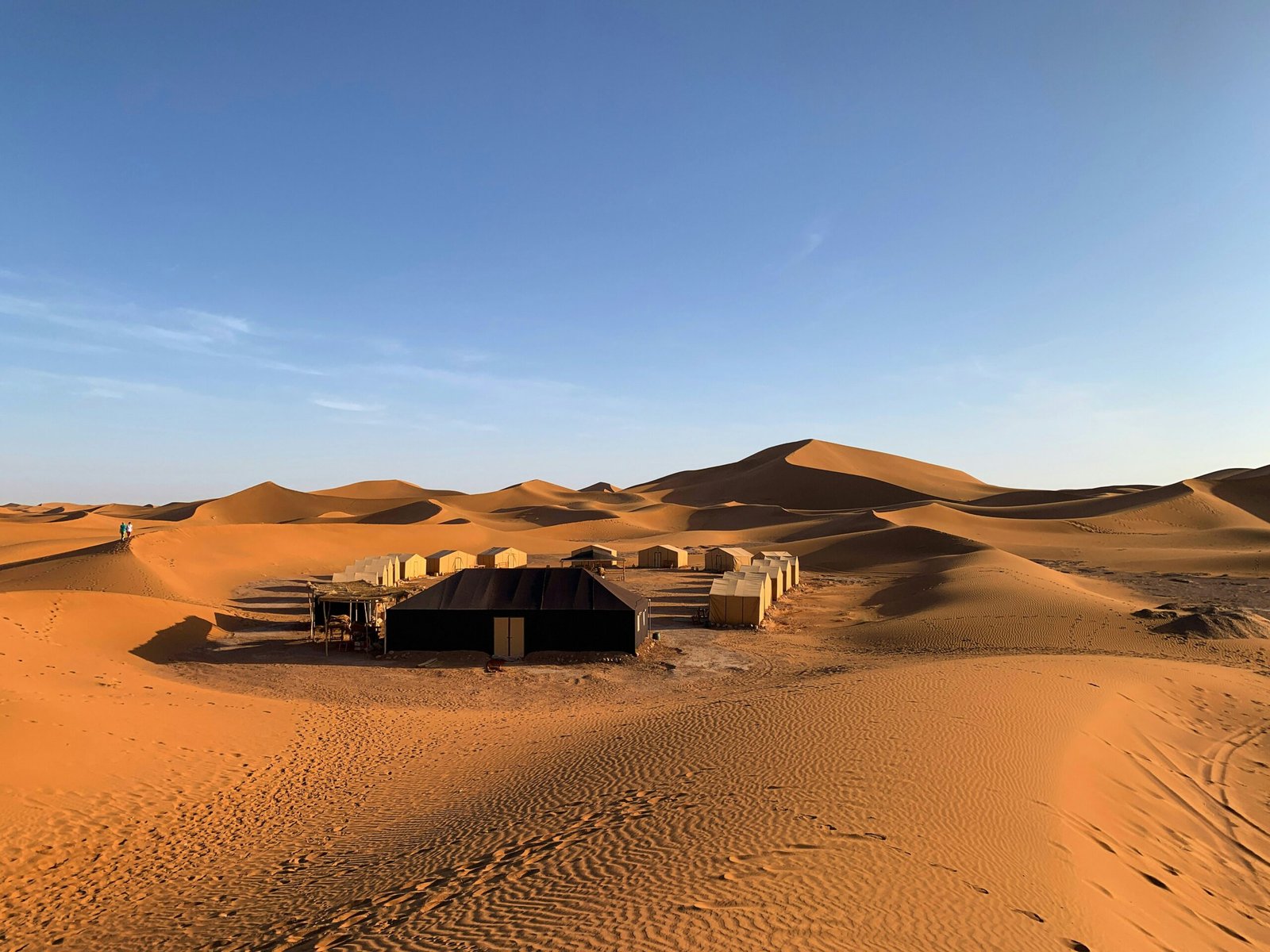 sahara desert camp in morocco during a january retreat experience