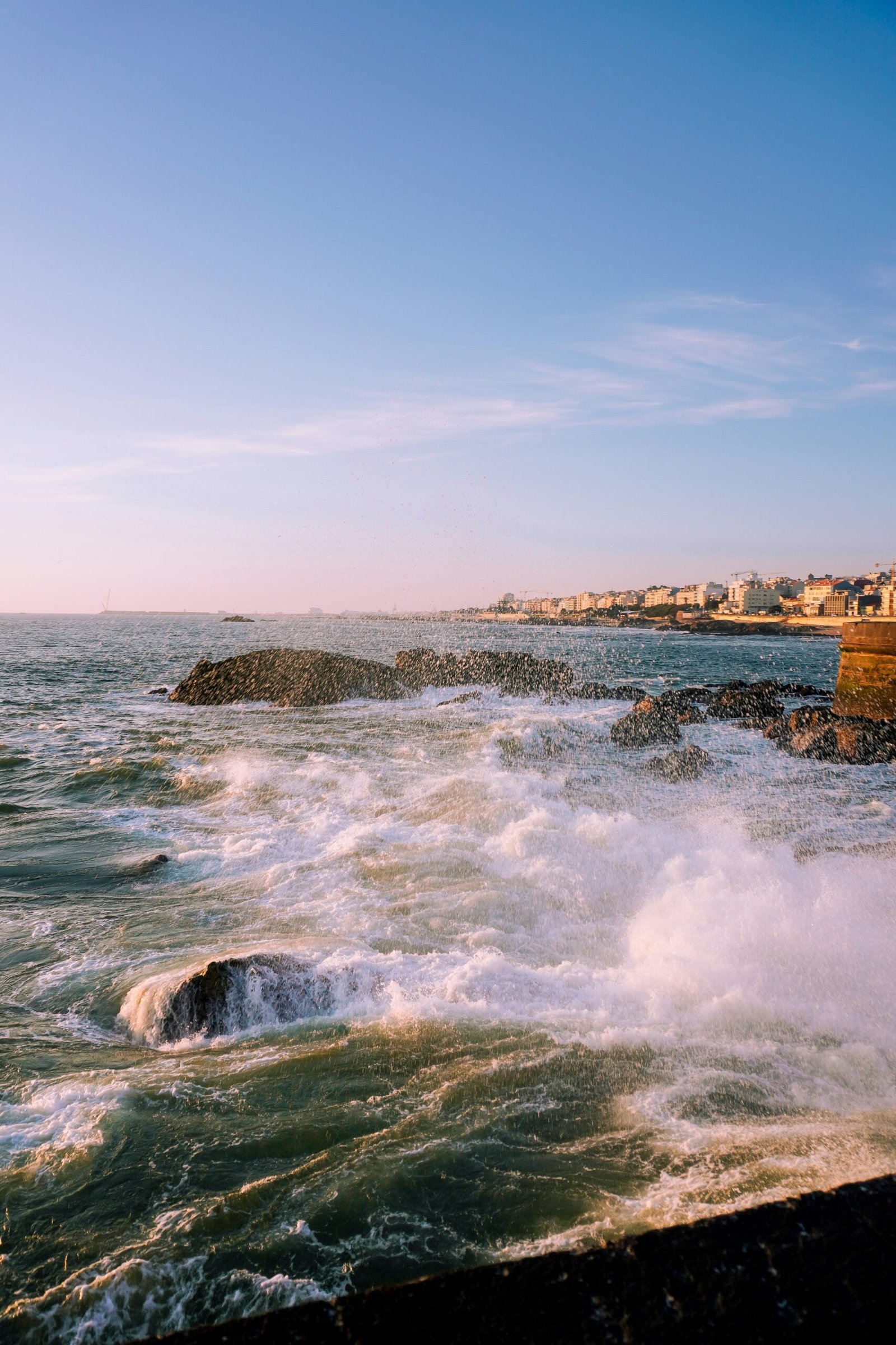 winter ocean view in porto portugal for a peaceful january yoga retreat