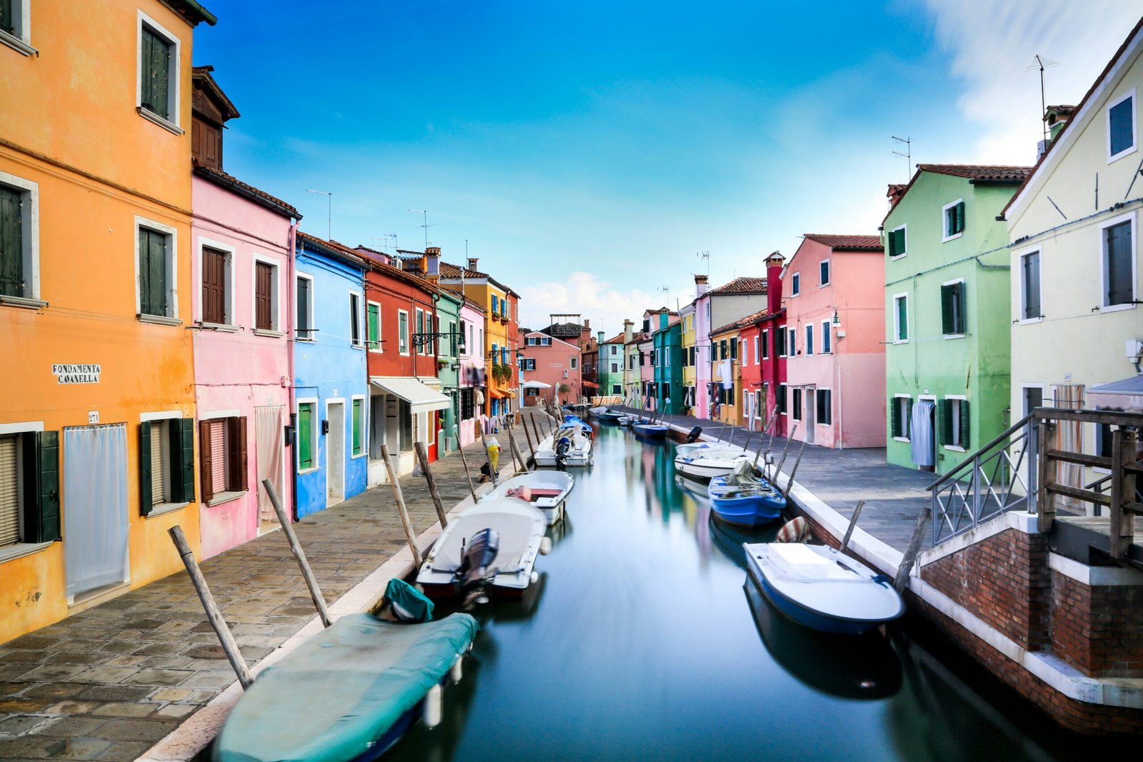 views of murano, italy in spring