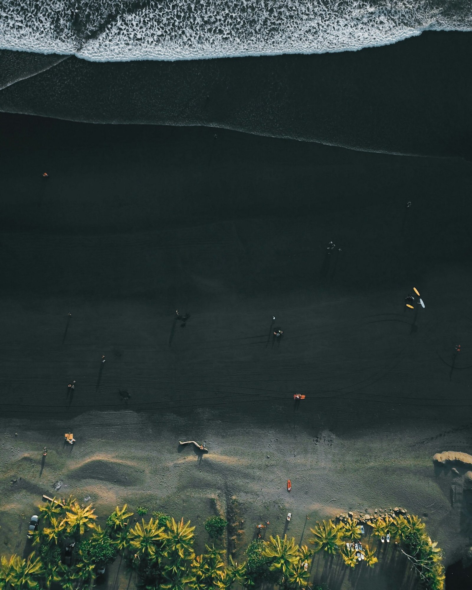 Aerial view of Playa Jacó and the Pacific shoreline in Costa Rica