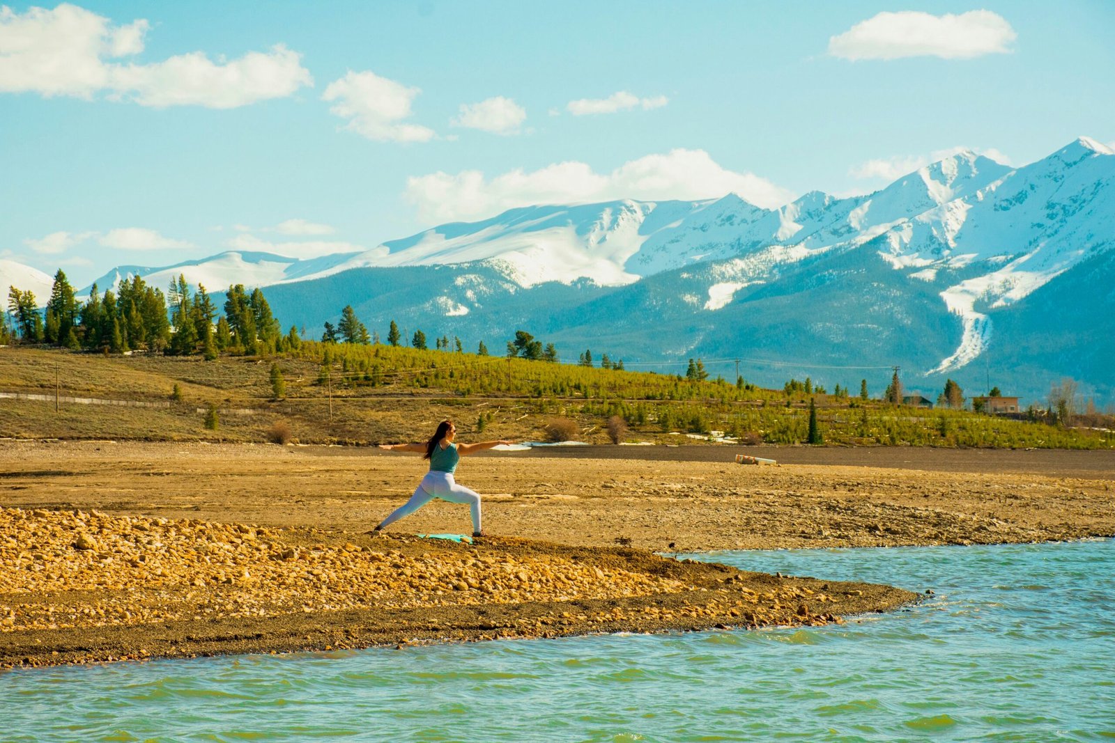 yoga in nature in spring