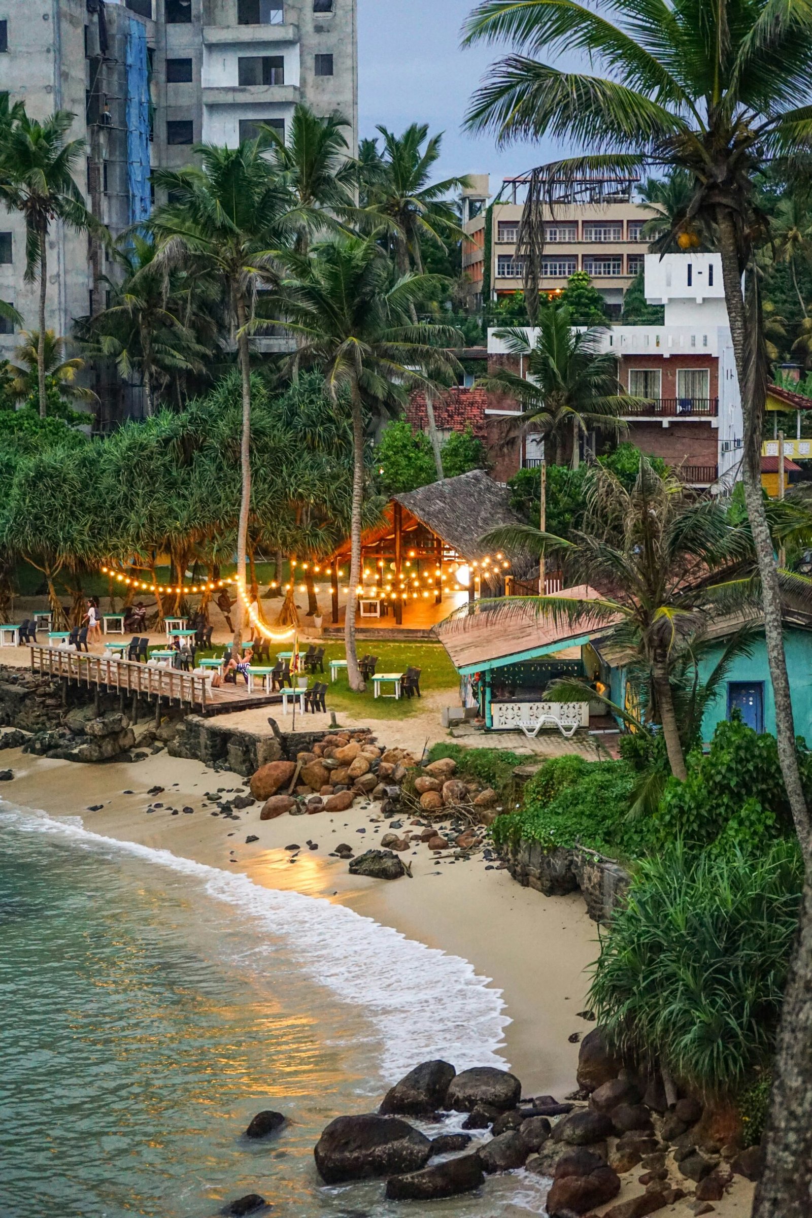 View from Coconut Tree Hill in Mirissa, Sri Lanka, bringing a calm coastal atmosphere to a yoga retreat by the sea.
