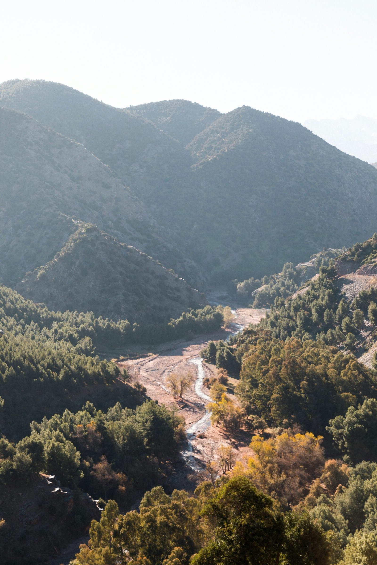views of the atlas mountains, morocco