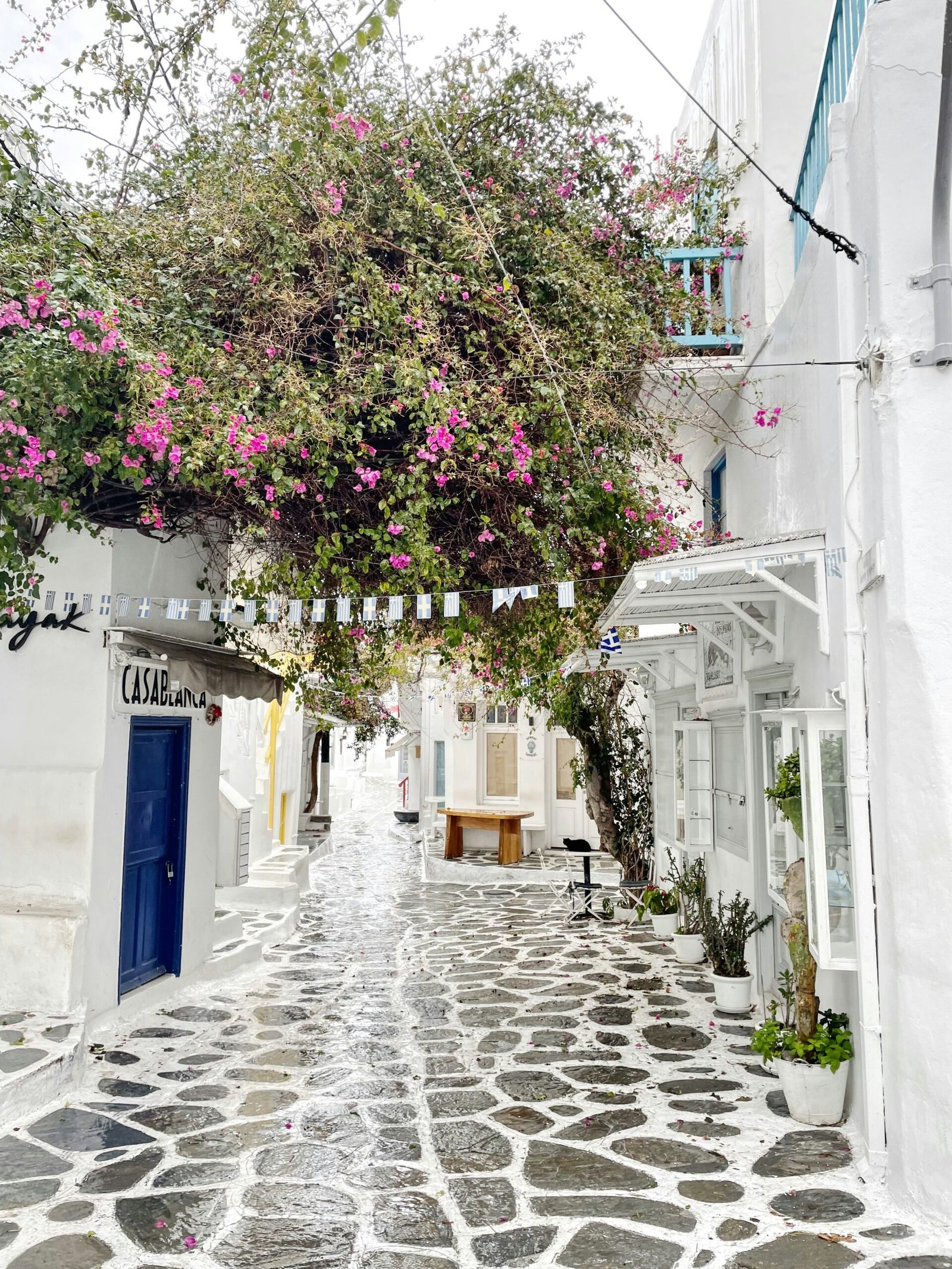 views of an alley in paros