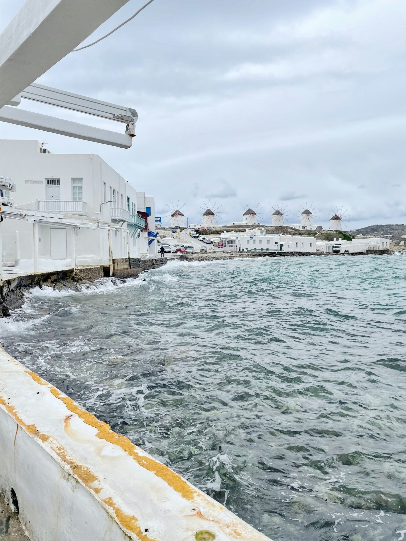 views of a fishermans village in the cyclades