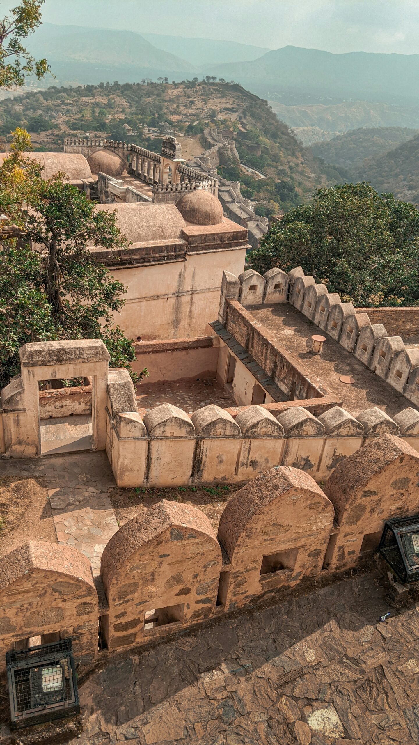 Historic stone tower in Kumbhalgarh, Rajasthan, adding a heritage backdrop to an Ayurveda retreat journey in India.