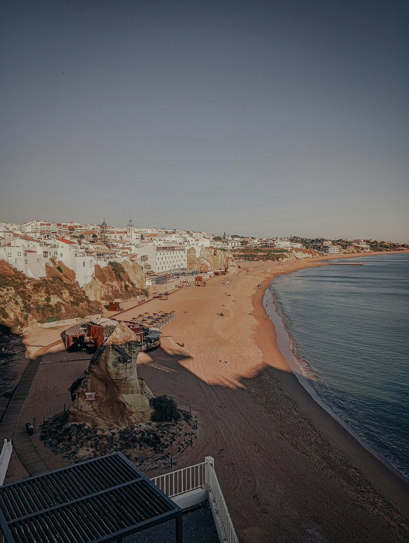 algarve coastline in portugal during the calm early spring retreat season