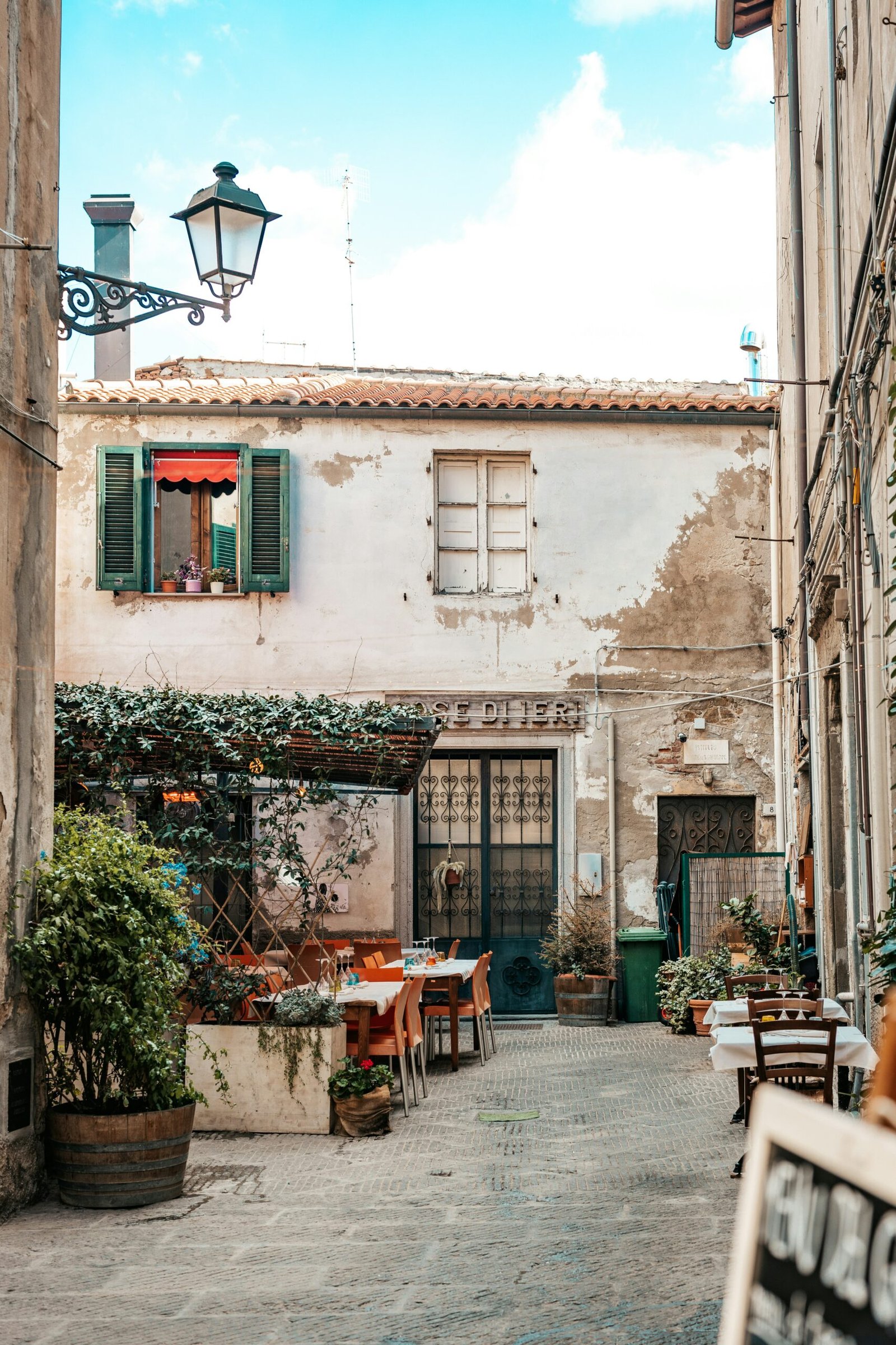 A lovely italian restaurant in a side street in Piombino