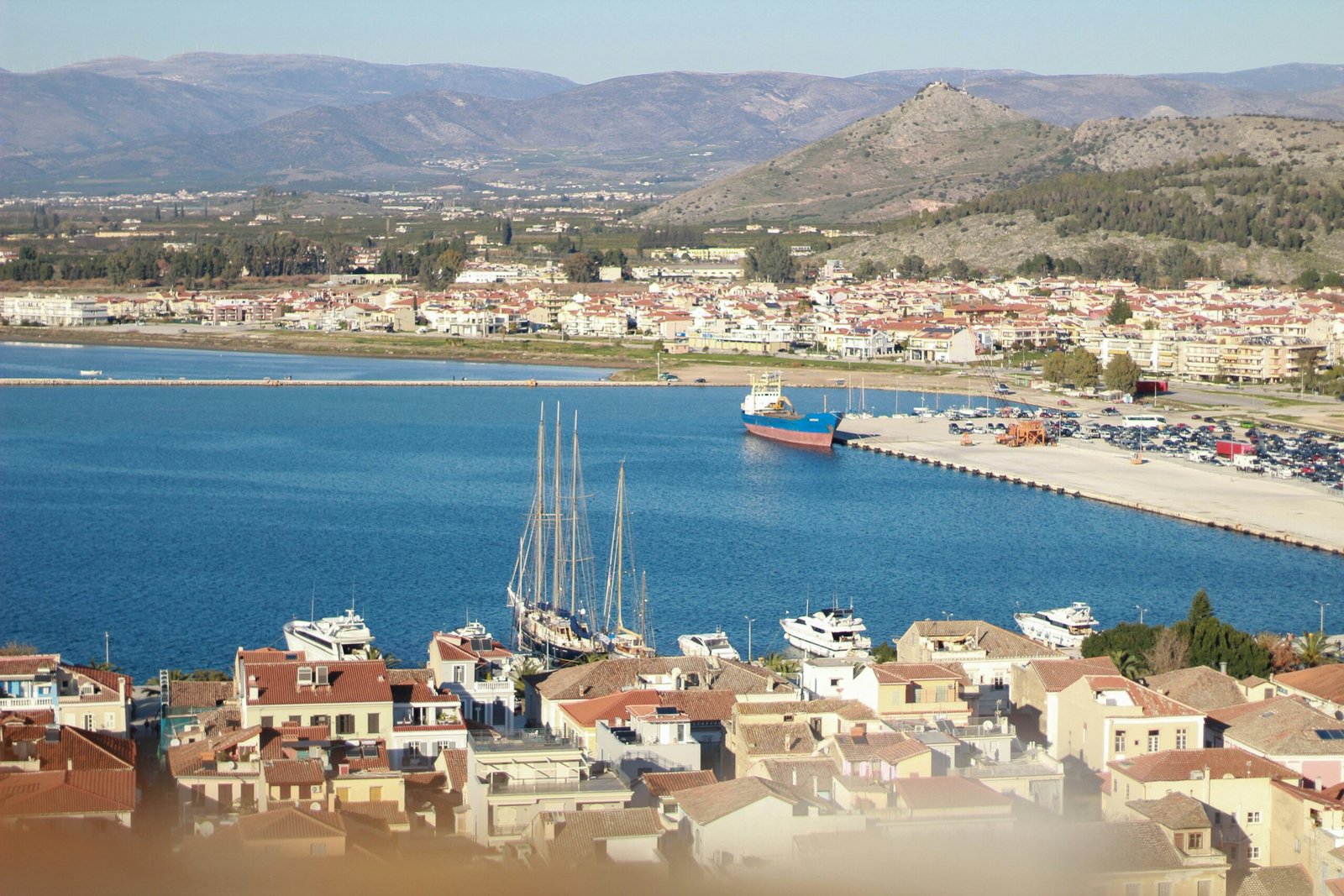 Cloudy day in Stemnitsa in the Peloponnese, fitting a grounded February retreat in mainland Greece.