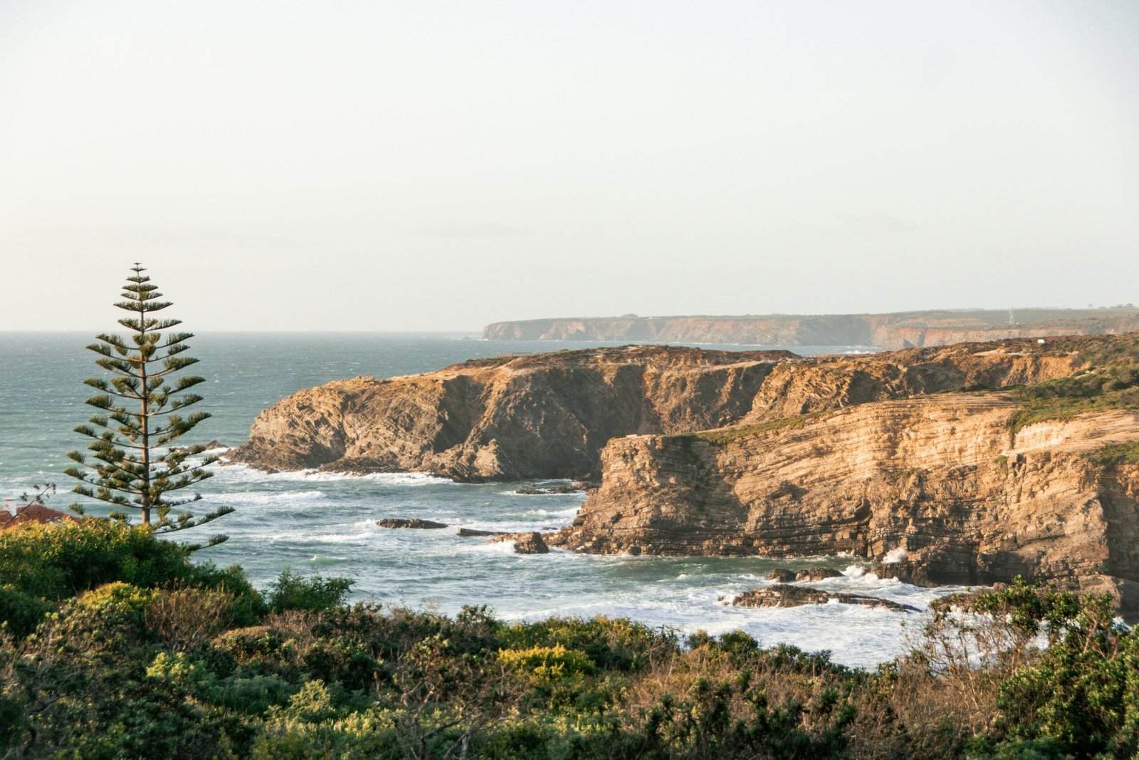 algarve cliffs and atlantic ocean in portugal for a coastal yoga retreat