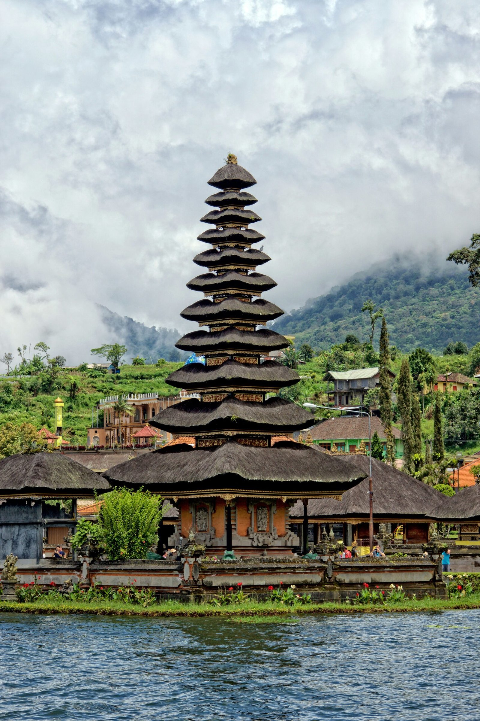 Amed, Bali, views of a temple